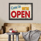 Tablou decorativ, We`re Open 2 (40 x 55), MDF , Polistiren, Multicolor