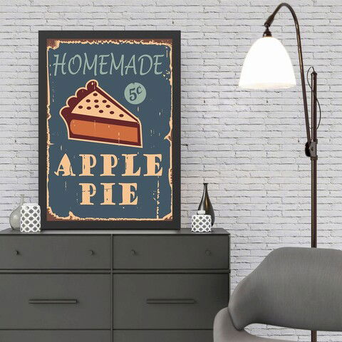 Tablou decorativ, Apple Pie (55 x 75), MDF , Polistiren, Multicolor