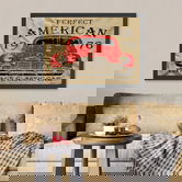 Tablou decorativ, Perfect American (55 x 75), MDF , Polistiren, Crem / Roșu / Negru