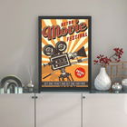 Tablou decorativ, Retro Movie Festival (55 x 75), MDF , Polistiren, Multicolor
