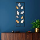 Decoratiune de perete, Fagus 3, Metal, Dimensiune: 32 x 90 cm, Multicolor