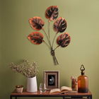 Decoratiune de perete, Monstera 2, Metal, Dimensiune: 74 x 94 cm, Multicolor
