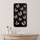 Decoratiune de perete, Ruian, Metal, Dimensiune: 40 x 1,5 x 70 cm, Negru