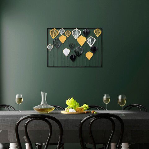 Decoratiune de perete, Hornbeam, Metal, Dimensiune: 70 x 50 cm, Multicolor