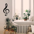 Decoratiune de perete, Vosvos Metal Decor, Metal, Dimensiune: 28 x 59 cm, Negru