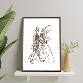 Tablou decorativ, TD012, Lemn, Desenat manual, Natural
