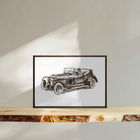 Tablou decorativ, TD135, Lemn, Desenat manual, Natural
