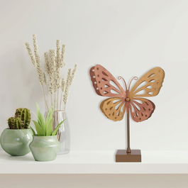 Decoratiune de perete, Timsal, Metal, Dimensiune: 28 x 7 x 37 cm, Negru