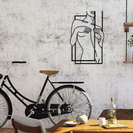 Decoratiune de perete, Zevahir, Metal, Dimensiune: 32 x 50 cm, Negru