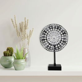 Decoratiune de perete, Panda2 Metal Decor, Metal, Dimensiune: 22 x 6 x 35 cm, Negru