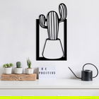 Decoratiune de perete, Deer2 Metal Decor, Metal, Dimensiune: 27 x 50 cm, Negru