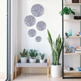 Decoratiune de perete, Balon, Metal, Lucrat manual, Negru