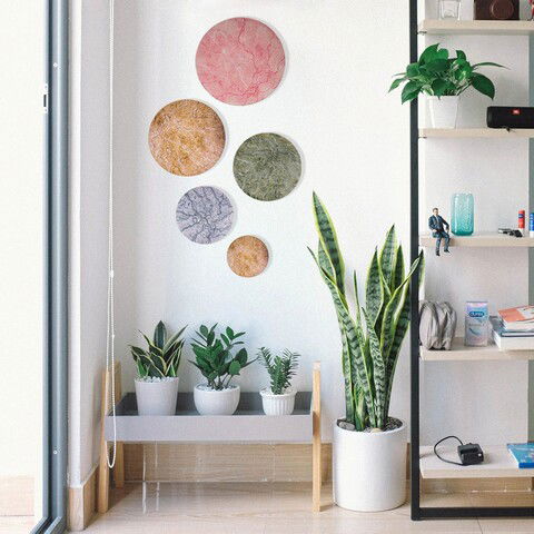Decoratiune de perete, Cactus Metal Decor, Metal, Lucrat manual, Negru