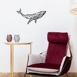 Decoratiune de perete, Göç, Metal, Dimensiune: 56 x 31 cm, Negru