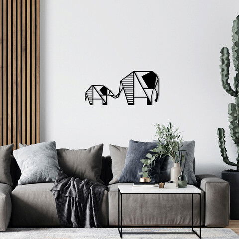 Decoratiune de perete, Cool Woman 2, Metal, Dimensiune: 55 x 25 cm, Negru
