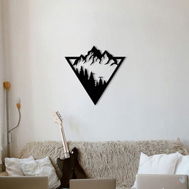 Decoratiune de perete, Ananas, Metal, Dimensiune: 51 x 50 cm, Negru
