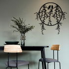 Decoratiune de perete, Home 5, Metal, Dimensiune: 45 x 44 cm, Negru