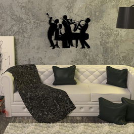 Decoratiune de perete, Süveyda, Metal, Dimensiune: 52,5 x 43,5, Negru