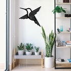 Decoratiune de perete, Evrim, Metal, Dimensiune: 54 x 50 cm, Negru