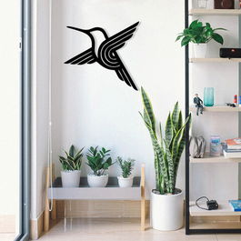 Decoratiune de perete, Evrim, Metal, Dimensiune: 54 x 50 cm, Negru