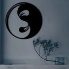 Decoratiune de perete, Elif, Metal, Dimensiune: 48 x 48 cm, Negru