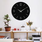 Decoratiune de perete, Hemdem, Metal, Dimensiune: 48 x 48 cm, Negru