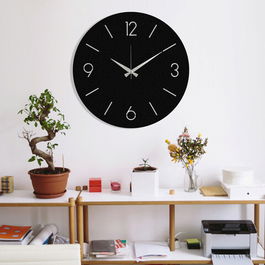 Decoratiune de perete, Hemdem, Metal, Dimensiune: 48 x 48 cm, Negru