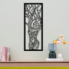 Decoratiune de perete, Lıon Metal Decor, Metal, Dimensiune: 20 x 51 cm, Negru