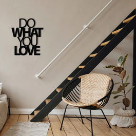Decoratiune de perete, Dag 2, Metal, Dimensiune: 47 x 55 cm, Nuc negru