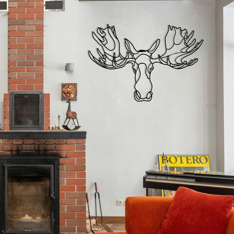 Decoratiune de perete, The Best Lourney Always, Metal, Dimensiune: 70 x 47 cm, Negru
