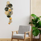 Decoratiune de perete, Bronte, Metal, 90 x 8 x 42 cm, Multicolor