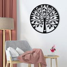 Decoratiune de perete, I Love You Paris, Metal, Dimensiune: 58 x 58 cm, Nuc negru