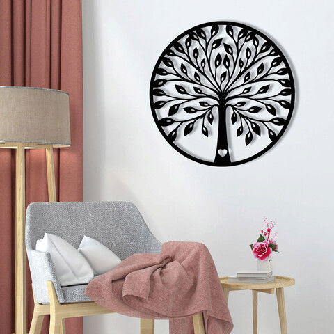 Decoratiune de perete, I Love You Paris, Metal, Dimensiune: 58 x 58 cm, Nuc negru