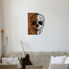 Decoratiune de perete, Cool Man 2, Metal, Cadru: 100% LEMN (grosime: 3 cm), Negru