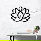 Decoratiune de perete, Hare, Metal, Dimensiune: 50 x 57 cm, Nuc negru
