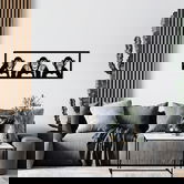 Decoratiune de perete, Dont Forget To Smıle Metal Decor, Metal, 100 x 36 cm, Negru