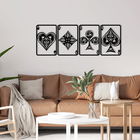 Decoratiune de perete, Arbol, Metal, Dimensiune: 110 x 40 cm, Negru