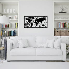 Decoratiune de perete, Gold, Metal, 100 x 50 cm, Multicolor