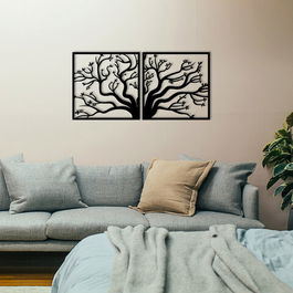 Decoratiune de perete, World Map Medium Metal Wall Decor, Metal, 100 x 50 cm, Negru