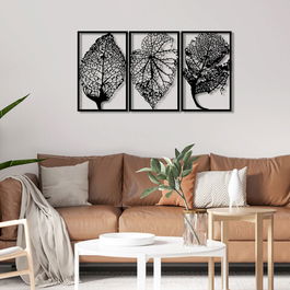 Decoratiune de perete, Esperanza, Metal, Dimensiune: 115 x 60 cm, Negru