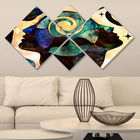 Set 4 tablouri decorative, 4MDF1005982012, MDF, Imprimat UV, Multicolor