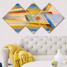 Set 4 tablouri decorative, 4MDF102424462, MDF, Imprimat UV, Multicolor
