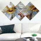 Set 4 tablouri decorative, 4MDF1037163169, MDF, Imprimat UV, Multicolor