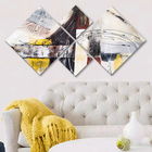Set 4 tablouri decorative, 4MDF1188699853, MDF, Imprimat UV, Multicolor