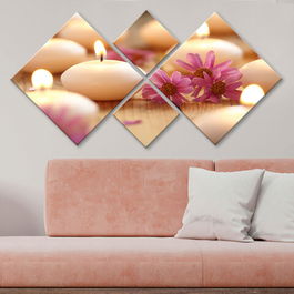 Set 4 tablouri decorative, 4MDF125276414, MDF, Imprimat UV, Multicolor