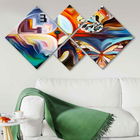 Set 4 tablouri decorative, 4MDF1327589420, MDF, Imprimat UV, Multicolor