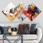 Set 4 tablouri decorative, 4MDF1421588795, MDF, Imprimat UV, Multicolor