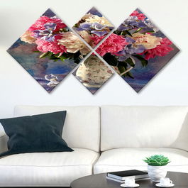 Set 4 tablouri decorative, 4MDF1428171965, MDF, Imprimat UV, Multicolor