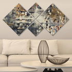 Set 4 tablouri decorative, 4MDF1448614754, MDF, Imprimat UV, Multicolor