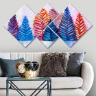 Set 4 tablouri decorative, 4MDF1573501993, MDF, Imprimat UV, Multicolor